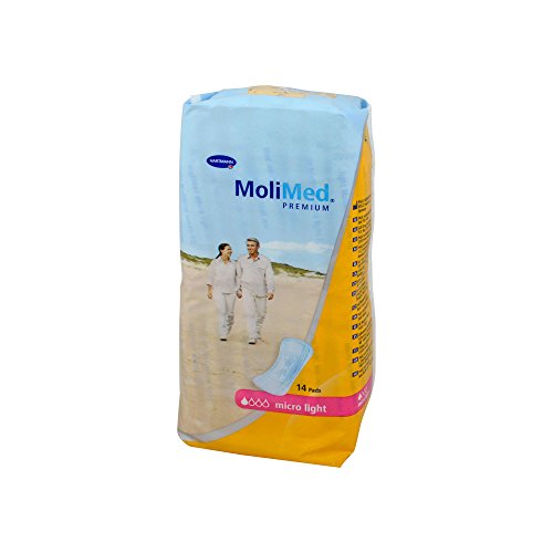 Hartmann 168132 MoliMed Premium Micro Light Einweg Inkontinenz Pad (14 Stück) von Hartmann