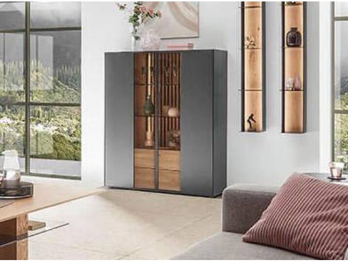 Hartmann Highboard SELINO in Birke massiv anthrazit lack. Hartmann Highboard SELINO in Birke massiv anthrazit lack. von Hartmann