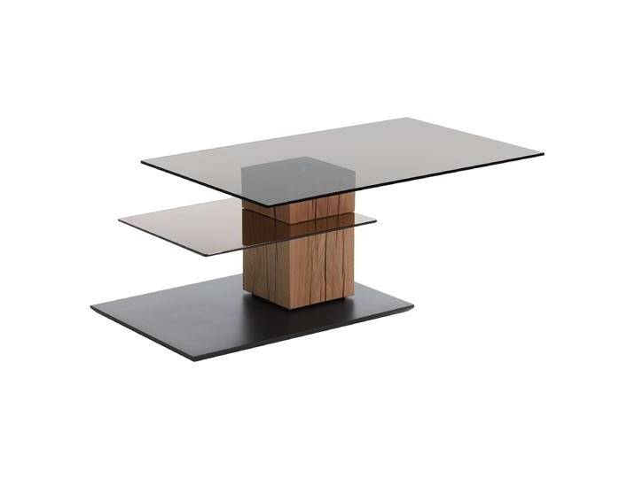 Hartmann Naturwerke Couchtisch 7100C-1405 mit drehbarer Glasplatte in Parsolbronze mit Riffholz-Säule in Kerneiche Umato ***am Lager*** Hartmann Naturwerke Couchtisch 7100C-1405 mit drehbarer Glasplatte in Parsolbronze mit Riffholz-Säule in Kerneiche Umato ***am Lager*** von Hartmann