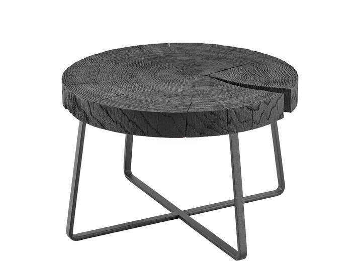 Hartmann Naturwerke Couchtisch 9600C-0363 mit runder Tischplatte als Baumscheibe in Massiv Kernesche anthrazit sowie Metallgestell anthrazit Hartmann Naturwerke Couchtisch 9600C-0363 mit runder Tischplatte als Baumscheibe in Massiv Kernesche anthrazit sowie Metallgestell anthrazit von Hartmann