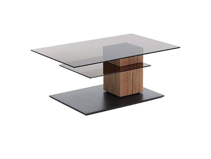 Hartmann Vara Couchtisch 1405 mit drehbarer Glasplatte in Parsolbronze mit Riffholz-Säule in Kerneiche Umato sägerau und Bodenplatte Holz anthrazit Hartmann Vara Couchtisch 1405 mit drehbarer Glasplatte in Parsolbronze mit Riffholz-Säule in Kerneiche Umato sägerau und Bodenplatte Holz anthrazit von Hartmann