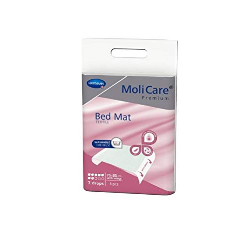 MoliCare® Premium Bed Mat Textile 7 Tropfen - 75x85 cm (mit Flügel) UnitCount 10 von Hartmann