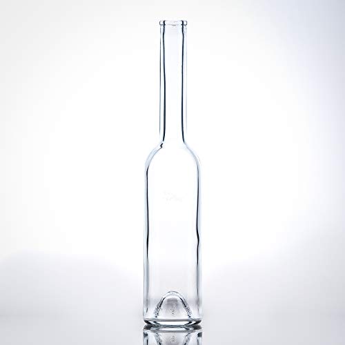 12 Glasflaschen mit Korken – Glasflaschen 350ml (0,35l) verwendbar als Schnapsflaschen oder Flaschen zum Befüllen mit Spirituosen aller Art (12) von BAUER
