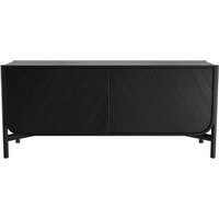 Hartô - Marius Sideboard 155 cm, Eiche schwarz lackiert von Hartô