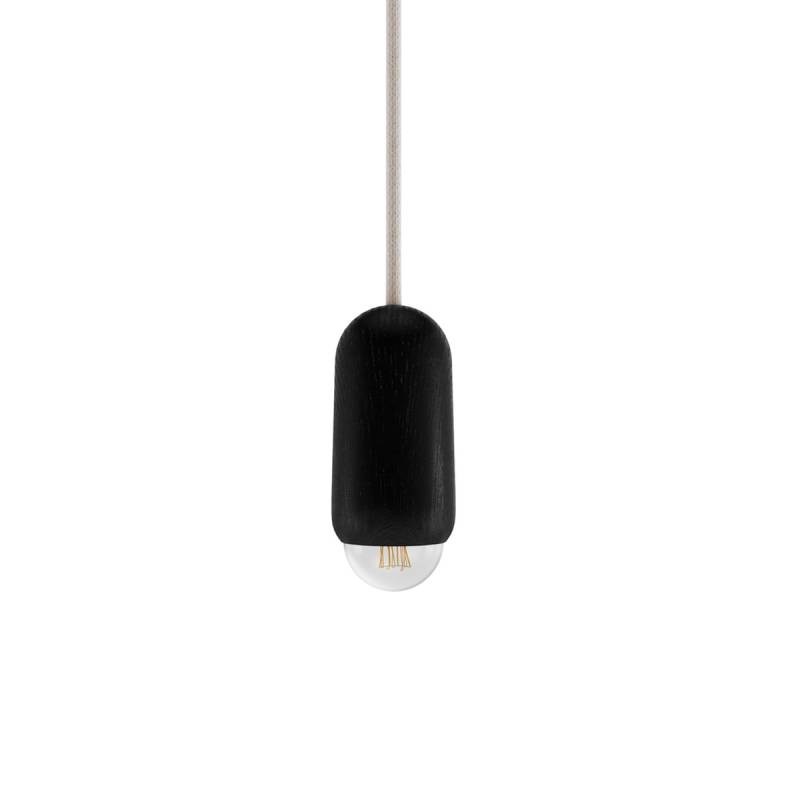 Hartô Pendelleuchte Luce Hängeleuchte Eiche Schwarz Klein Designlampe Lampe Spot B-Ware von Hartô