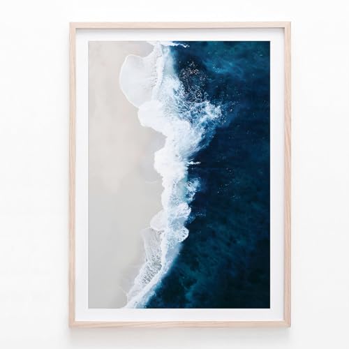 Leinwandbild, Motiv: Ozeanwelle, marineblau, Ozeanbilder, Strandszene, Gemälde, moderne Küstendrucke, Natur, Ozean, Wandkunst, blaues Ozean, Landschaft, Poster für Wohnzimmer, Schlafzimmer, 40,6 x 61 Leinwandbild, Motiv: Ozeanwelle, marineblau, Ozeanbilder, Strandszene, Gemälde, moderne Küstendrucke, Natur, Ozean, Wandkunst, blaues Ozean, Landschaft, Poster für Wohnzimmer, Schlafzimmer, 40,6 x 61 von Haruhiart