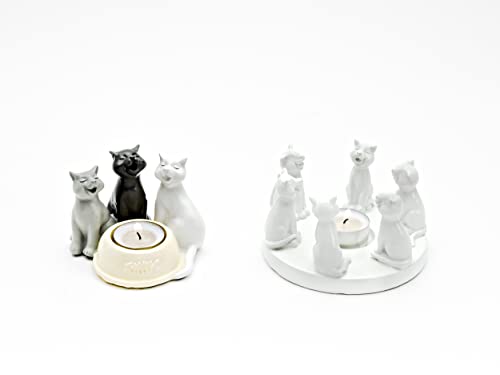 Harvesttime 3 Katzen Teelichthalter Cat Tealight Holder ABB,Links Harvesttime 3 Katzen Teelichthalter Cat Tealight Holder ABB,Links von Harvesttime