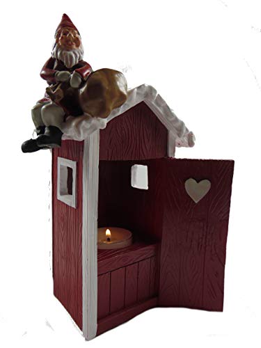 Harvesttime Santa on Outhouse auf stillem Örtchen Teelichthalter 21,5cm Harvesttime Santa on Outhouse auf stillem Örtchen Teelichthalter 21,5cm von Harvesttime