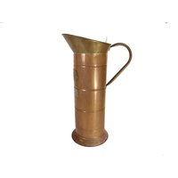 Antike Kupfer Kohle Scuttle, Blumentopf, Holzgriffe, Löwenkopf Helm Eimer, Antikes Landhaus Bauernhaus Wohndekor von HarveysBarn