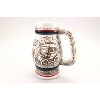Bierkrug, Keramik, Kleines Bier Pul, Humpen, Handgemachte Becher, 1911 Ford Model T, 1927 Bugatti, 1910 Stanley Steamer von HarveysBarn