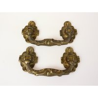 Set | 2 Antikes Messing/Türgriffe Schubladengriffe - Eleganz Knäufe von HarveysBarn
