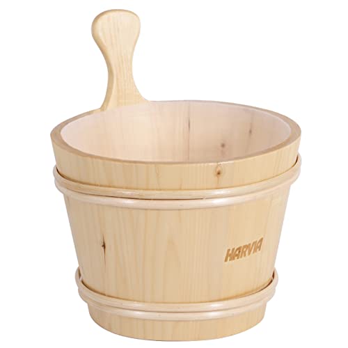 Harvia Saunaeimer mit Kunststoffeinsatz 7 L Aufgusskübel Saunakübel Holz SAC10107 von Harvia