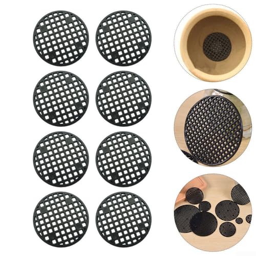 10 runde Blumentopf-Netzdichtungen, Bodenablauf-Pads zum intakten Halten des Bodens (14 cm) von Hasaller