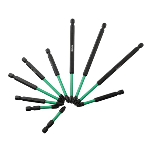 10-teiliges PZ2-Magnet-Bit-Set, perfekt für den harten Einsatz in Automobil- und Industriereparaturaufgaben 10-teiliges PZ2-Magnet-Bit-Set, perfekt für den harten Einsatz in Automobil- und Industriereparaturaufgaben von Hasaller