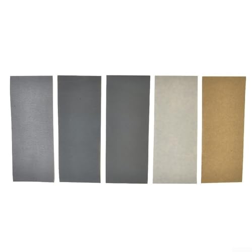 5 Stück Nass- und Trockenschleifpapier mit mehreren Körnungen 2000 7000 für detaillierte Anwendungen für Holz- und Metallpolieranwendungen (5 Stück Körnung 2000) von Hasaller