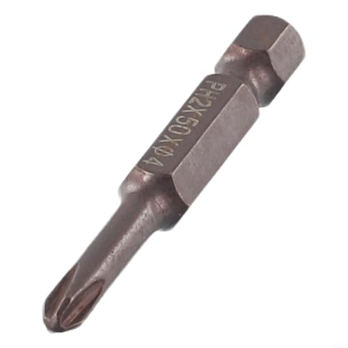50 mm Sechskantschaft Schraubendreher-Bit für elektrische und manuelle Schraubendreher PH00 PH0 PH1 PH2 1/4 Zoll Legierung Stahl magnetische Spitze (PH2 x 50 x 4) von Hasaller