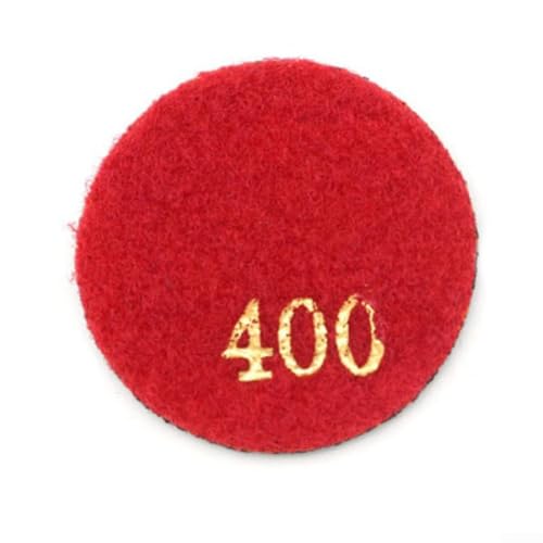 50 mm Trockenpolierpad mit Schmirgelharz für Granit, Marmor, Stein, Schleifscheibe, Körnung 503000, Profi-Polierer für Quarzit und Fliesen (Körnung 400) von Hasaller
