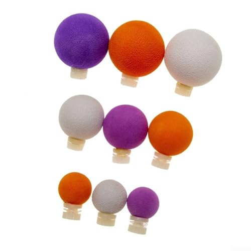 9 x EVA-Posen zum Forellenangeln mit AirLock-Design, effektive Schlaganzeigen für verschiedene Angelszenarien (lila + weiß + orange) von Hasaller