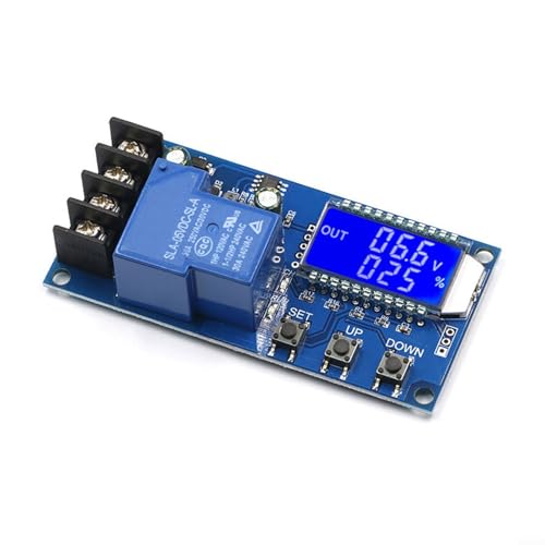 Batteriesteuermodul XYL30A LCD-Funktion zur Überwachung von Spannung und Ladezeit (6 60 V) von Hasaller