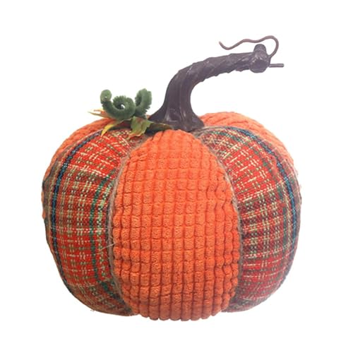 Dekorative Herbst-Kürbis-Ornamente, Stoffhandwerk für Thanksgiving und Halloween, für Innen- und Außenbereich (C) von Hasaller