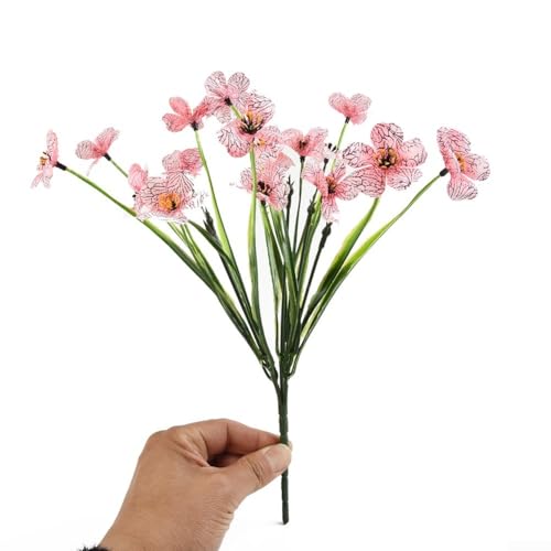 Dekorative Kunstpflanzen für Veranda und Hof, verbessern Bordstein-Attraktivität mit bunten Blüten (Rosa) von Hasaller