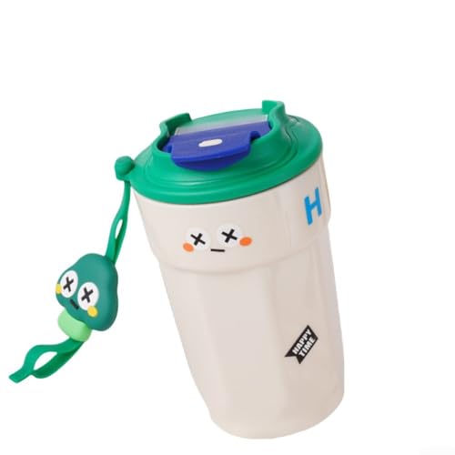 Doppelschichtige Edelstahl-isolierte Kaffeetasse, ideal für Camping und Outdoor-Enthusiasten (weiß) von Hasaller