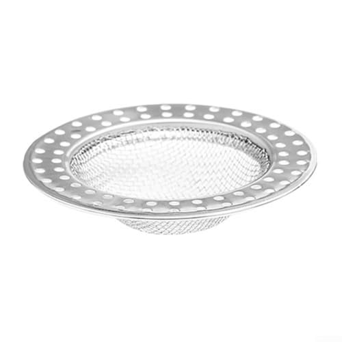 Edelstahl-Bodenablauf-Filterabdeckung für Badezimmer- und Abwasserabflüsse mit rostbeständigem Material und Anti-Verstopfungs-Design, um Verstopfungen zu verhindern (rund) von Hasaller