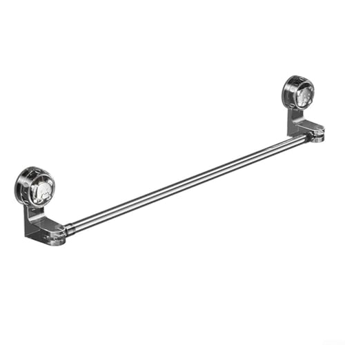 Einfach zu installierende Handtuchstange für Badezimmer, verstellbare Länge mit starker Saugkraft, perfekt für Handtücher und Reinigungstücher (30–60 cm) von Hasaller