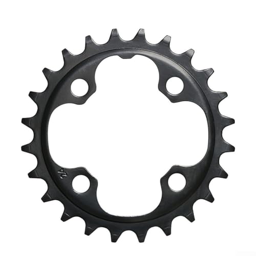 Fahrrad-Kettenblatt, schmal, breit, BCD 64 mm, Mountainbike-Kettenplatte, 22T, 24T, Karbonstahl (24T) von Hasaller