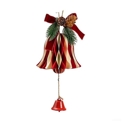 Feiertagsparty-Hängedekorationen einschließlich für Wabenpapier-Ornamente, Glocke und Papierkugeln für Weihnachten, Neujahr, Hochzeit und Babyparty-Events (013) von Hasaller
