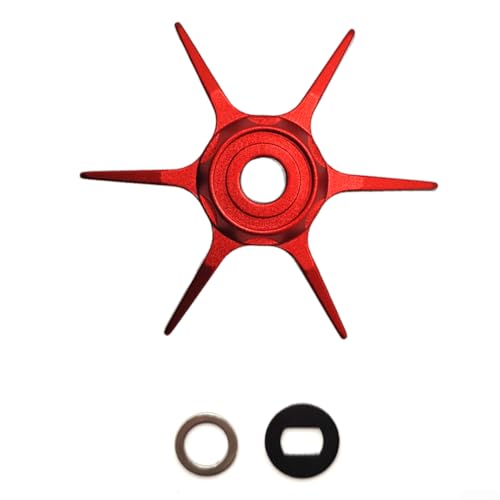 Für DAIWA Angelrolle 65 mm Sixstar Drag Bremsenentladeschlüssel kompatibel mit Zillion Tatula Salamandura Ryoga Rollenmodellen (rot) von Hasaller