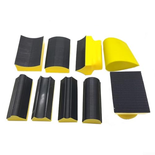 Handschleifklotz Set 9-teiliges Schleifklotz-Set zum Polieren von Holz, für detaillierte Arbeiten auf komplexen Oberflächen Handschleifklotz Set 9-teiliges Schleifklotz-Set zum Polieren von Holz, für detaillierte Arbeiten auf komplexen Oberflächen von Hasaller