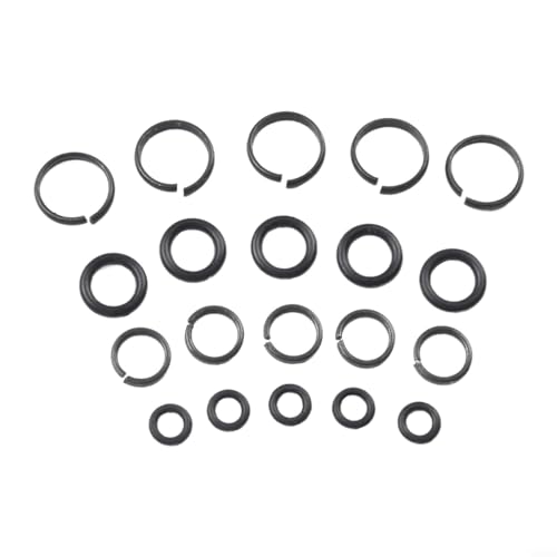 Hasaller 10 Stück 1/2 3/8 Pneumatische Steckschlüssel-Halteringe mit O-Ring-Schraubenschlüssel, Haltering, Amboss, Haltering, Installationswerkzeug für Schraubenschlüssel, Luftring, Installation von Hasaller