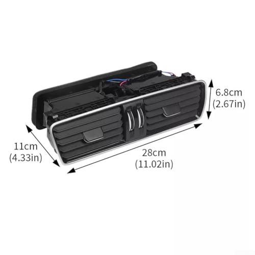 Hasaller AC Grille Vent Panels Car Front Dashboard Air Conditioning Outlet Vent Panel Central Dash A/C Air Ventilation Outlet Panel 3AD819728A for B6 B7 2006-2014 Hasaller AC Grille Vent Panels Car Front Dashboard Air Conditioning Outlet Vent Panel Central Dash A/C Air Ventilation Outlet Panel 3AD819728A for B6 B7 2006-2014 von Hasaller