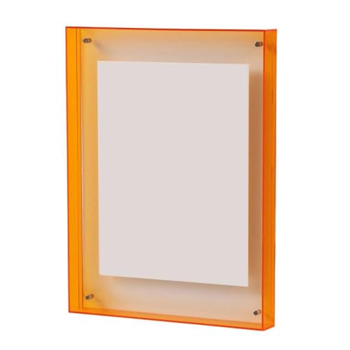 Hasaller Acryl-Bilderrahmen, Desktop-Bilderständer, Wandhalterung, Foto-Display-Ständer, transparenter Acryl-Galerie-Rahmen für Wohnzimmer, Schlafzimmer, Dekoration, 16 x 21 cm (blau) von Hasaller
