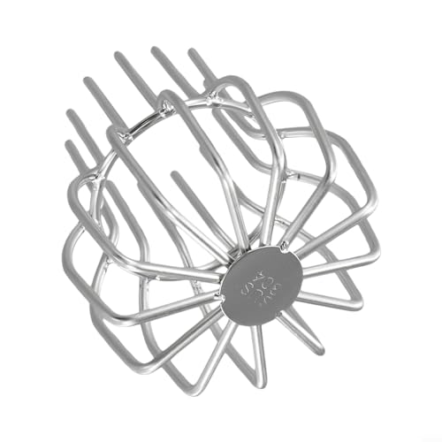 Hasaller Anti-blockierende Laubabflüsse Schmutzablauf Netzabdeckung Edelstahl Dachablauf 50–160 mm 304 Edelstahl Dachablauf Netz Laubfänger Dachrinne zum Schutz für Dach Garten Hof (75 mm) von Hasaller
