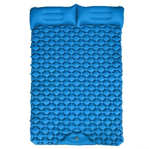 Hasaller Aufblasbares Doppelbett, für den Außenbereich, aufblasbare Camping-Isomatte für bequeme Erholung (Königsblau) von Hasaller