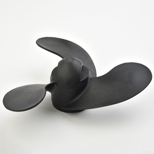 Hasaller Außenbordpropeller Marine Boot Propeller 3-Blatt Marine Propeller kompatibel mit Tohatsu 3,5 PS 2,5 PS 3,5 PS 3,5 PS Außenbordmotor Schwarz Nylon 3 Blatt Propeller von Hasaller