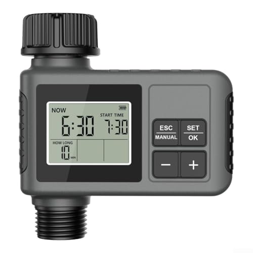 Hasaller Bewässerungstimer Elektronischer Gartenbewässerungsregler Automatisch Programmierbar Bewässerungsschlauch Timer Wasserdicht Garten Wassertimer mit LCD Display und Regenverzögerungsmodus Hasaller Bewässerungstimer Elektronischer Gartenbewässerungsregler Automatisch Programmierbar Bewässerungsschlauch Timer Wasserdicht Garten Wassertimer mit LCD Display und Regenverzögerungsmodus von Hasaller