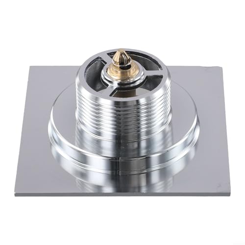 Hasaller Bounce Bodenabläufe 10 x 10 cm Anti-Verstopfung Messing Duschablauf reines Kupfer unsichtbarer Duschbodenabfluss schnelle Entwässerung Badezimmer-Abtropfgestell mit versiegelter Abdeckung und von Hasaller