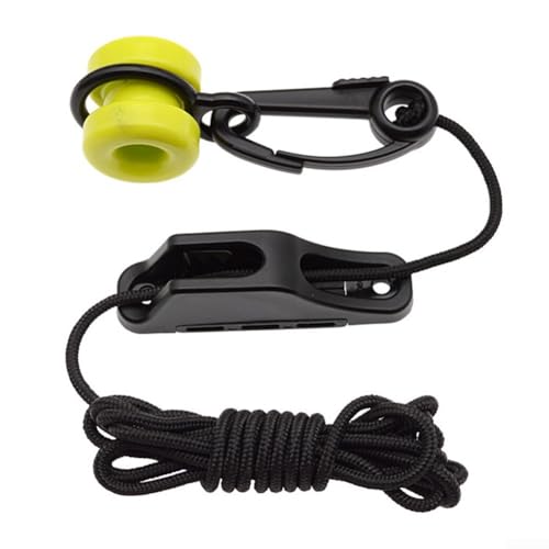 Hasaller Downrigger Weight Retrievers 2,2 m Nylonseil Boot Angeln Downriggers Wei-ght Retrievers Kit D-Eep Sea Trolling Downrigger Weight Retriever mit Snap Fairlead Cleat Rope Clamp für Bootsangeln von Hasaller