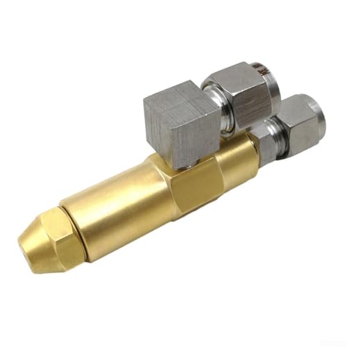 Hasaller Dual Siphon Fuel Nozzle,Waste oil burner nozzles for Stainless Steel Siphon Jet, Full Cone Oil Nozzle Burner(1.5mm) von Hasaller