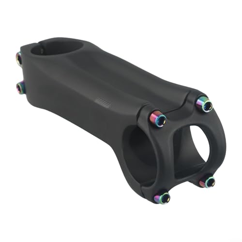 Hasaller Fahrradvorbau Ultraleichte Kohlefaser Fahrradvorbauten T800 T1000 Rennrad Lenkervorbau für 31,8 mm Lenker 90 mm Länge -6°/-17° Winkel kompatibel mit Rennrad Mountainbikes (6 Grad 90 mm) von Hasaller