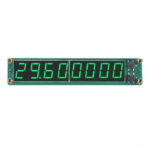 Hasaller Frequenzzähler PLJ-8LED-R 0,1–2400 MHz RF Signal Frequenz Meter Zähler Digital RF Fre-Quency Zähler Signal Meter Tester mit LED Display VC-TCXO Cry-stal Oszillator (grün) von Hasaller