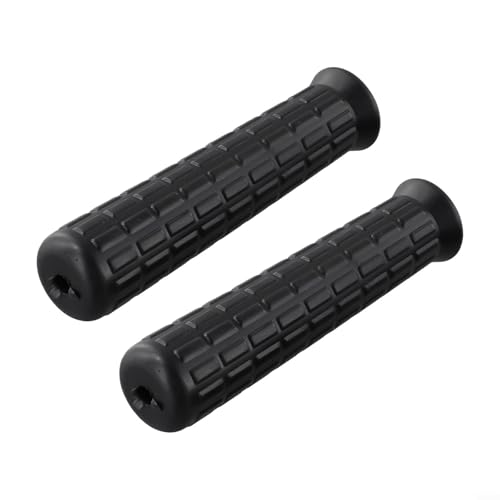 Hasaller Gummigriffabdeckung, 2 Stück, Schubkarren-Gummigriffe, runde Rohre, schwarze Ersatzgriffe, Schubkarre, rutschfeste Gummigriffe, runde Rohre, Ersatz für Hofwagen (114 x 12 mm) von Hasaller