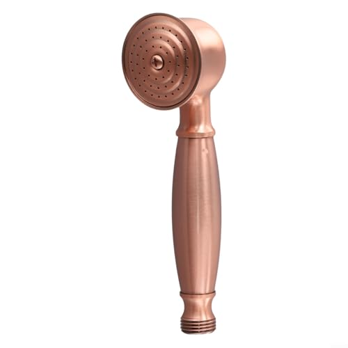Hasaller Handbrause im Vintage-Stil, verchromt, effiziente Leistung bei niedrigem und hohem Druck (Rotbronze) von Hasaller
