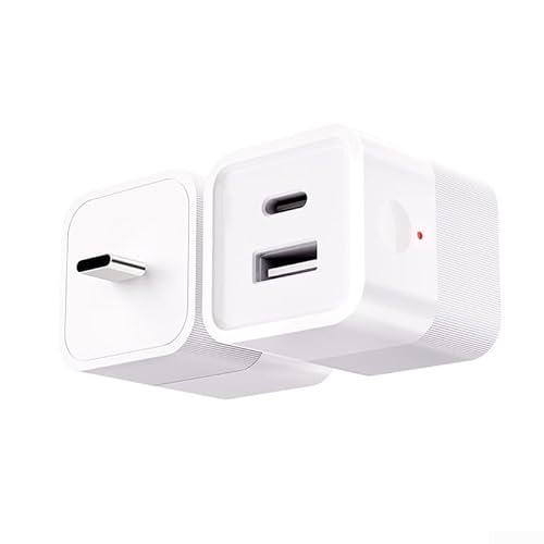 Hasaller Intelligenter Ladekopf Smart 2-in-1 TypeC und USB-Adapter Schalter WiFi-Netzteil für Smart Home für Tuya Wireless Smart Adapter (C-Schwarz) von Hasaller
