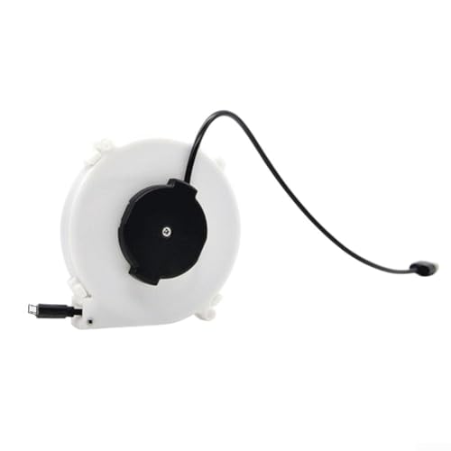 Hasaller Kabeltrommeln, einziehbare Kabeltrommel, Ladekabel-Organizer, automatische Ladekabel, Spule, USB-C An-Droid, Daten-Drahtrommeln, tragbare Kabel-Organizer, Aufbewahrungsbox (1,2 m An-Droid) von Hasaller