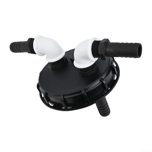Hasaller Kappe Wassertanks IBC Kappe Wassertank Zubehör Wasserhahn Adapter Verschluss Abdeckung Schnellanschluss Adapter IBC Tank Adapter mit Belüftung für Regenwassertanks Bar-rel Ventil von Hasaller