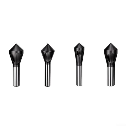 Hasaller Kegelsenker-Bit-Set, 4-teilig, Kobalt-Senkerbohrer-Set, M35, HSS, Fasenwerkzeuge, 2–5 mm bis 15–20 mm, Senker, Bohrer mit Spiralnut, für Metall, Holz, Kunststoff Hasaller Kegelsenker-Bit-Set, 4-teilig, Kobalt-Senkerbohrer-Set, M35, HSS, Fasenwerkzeuge, 2–5 mm bis 15–20 mm, Senker, Bohrer mit Spiralnut, für Metall, Holz, Kunststoff von Hasaller